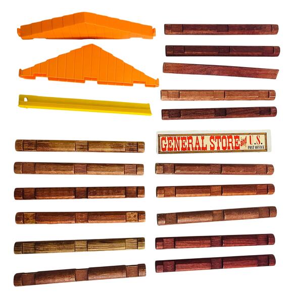 VINTAGE (1986) LINCOLN LOGS PLAYSKOOL 97 PIECES - Picture 2 of 12